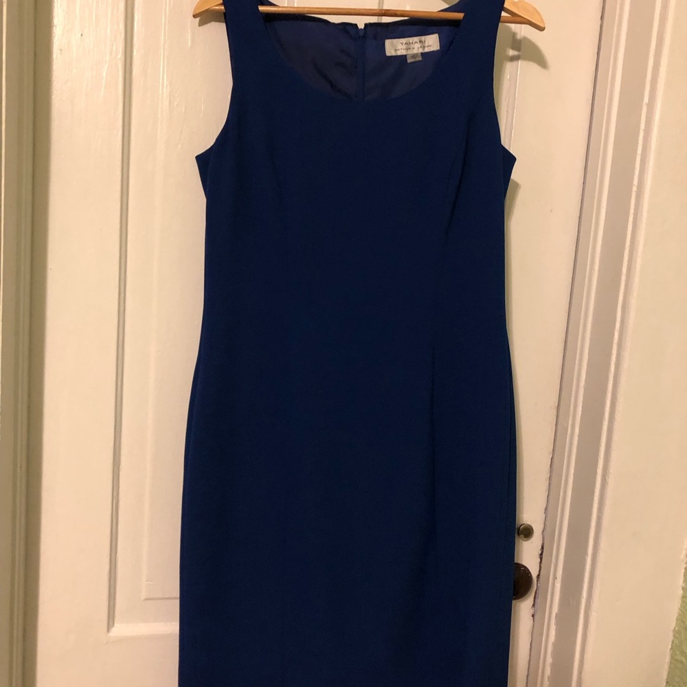 Tahari Arthur S. Levine shift dress.  Royal blue!